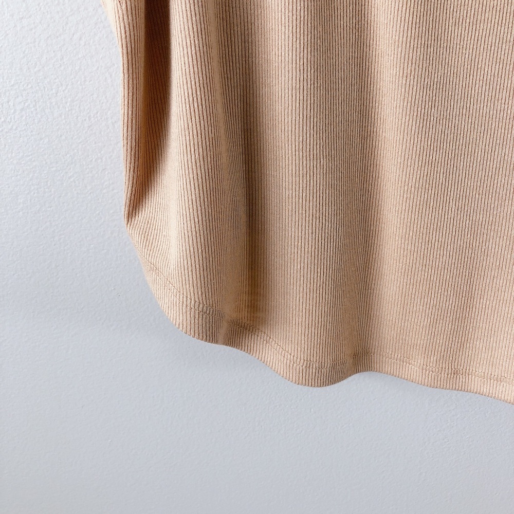 Old Navy tank top UltraLite Rib-Knit Racerback Tank Top Women tan shirt - Picture 7 of 14
